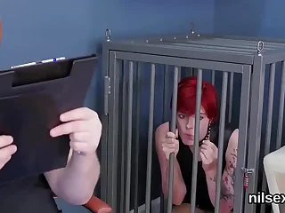 Unusual girl is bring low in anus assylum for harsh therapy